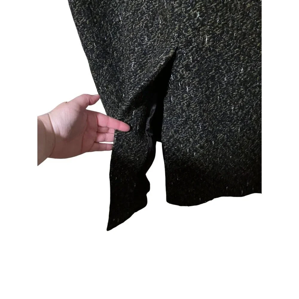 Vintage Falcone Tweed Overcoat 42 Coat Double Breasted USA Minimalist Capsule - Picture 8 of 14
